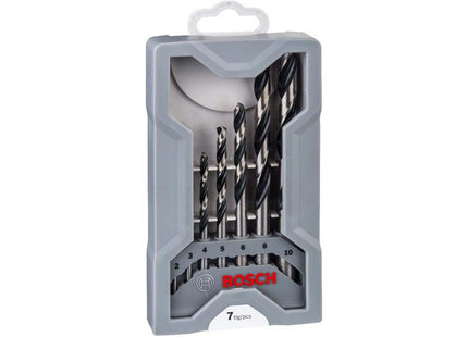 Bosch Powertool Accessories Hss Twist Pointteq Drill Bit Set, 7 Piece