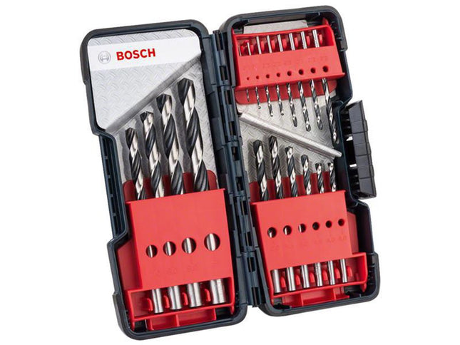 Bosch Powertool Accessories Hss Twist Pointteq Drill Bit Toughbox Set, 18 Piece