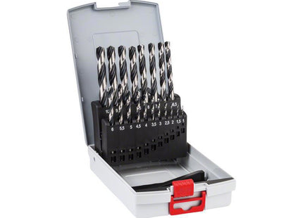 Bosch Powertool Accessories Hss Twist Pointteq Drill Bit Probox Set, 19 Piece