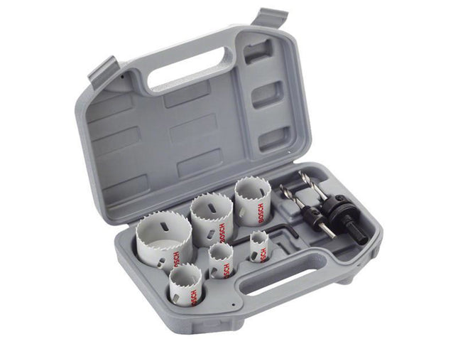 Bosch Powertool Accessories Plumbers Hss Bi-Metal Holesaw Set, 9 Piece