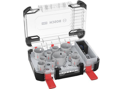 Bosch Powertool Accessories Pro Multi Material Pc Plus Hole Saw Set, 14 Piece