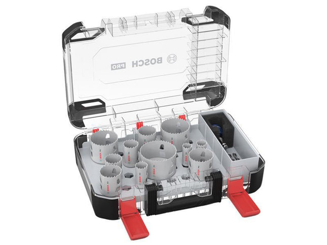 Bosch Powertool Accessories Pro Multi Material Pc Plus Hole Saw Set, 14 Piece