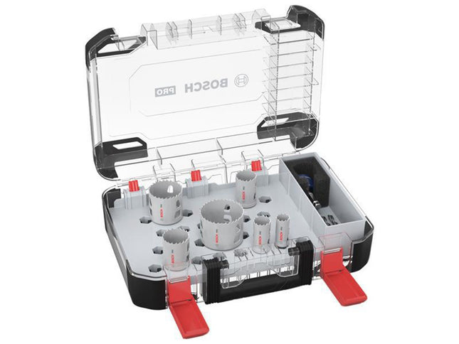 Bosch Powertool Accessories Pro Multi Material Pc Plus Hole Saw Set, 9 Piece