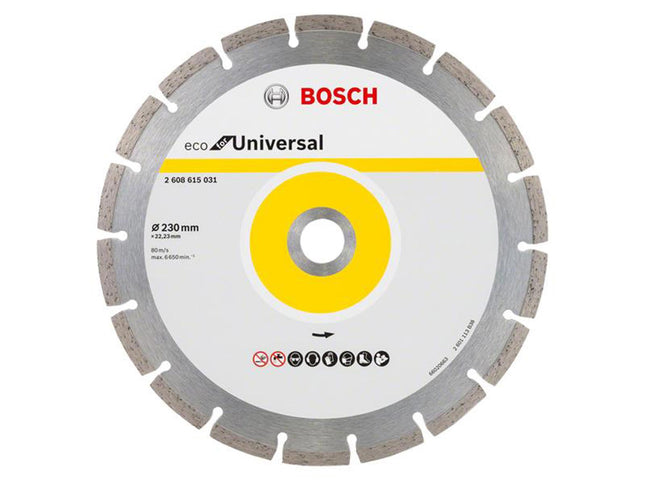 Bosch Powertool Accessories Eco For Universal Segmented Diamond Cutting Disc 230 X 22.23Mm
