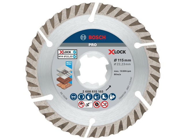Bosch Powertool Accessories Pro Multi Material Diamond Cutting Disc 115 X 2 X 22.23Mm