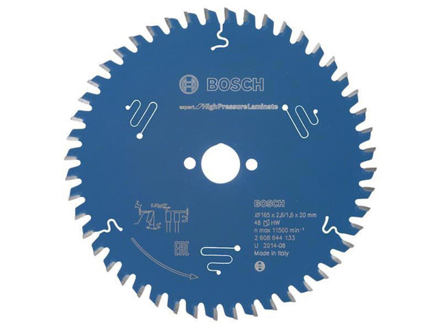 Bosch Powertool Accessories Expert For High-Pressure Laminate Circular Saw Blade 165 X 20Mm X 48T