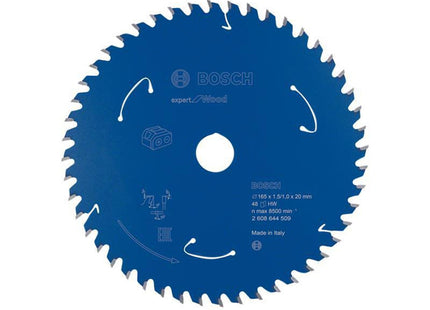 Bosch Powertool Accessories Expert For Wood Circular Saw Blade For Cordless Saws 165 X 20Mm X 48T