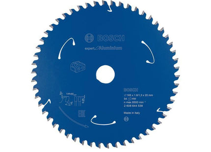 Bosch Powertool Accessories Expert For Aluminium Circular Saw Blade For Cordless Saws 165 X 20Mm X 54T