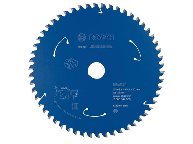 Bosch Powertool Accessories Expert For Aluminium Circular Saw Blade For Cordless Saws 165 X 20Mm X 54T