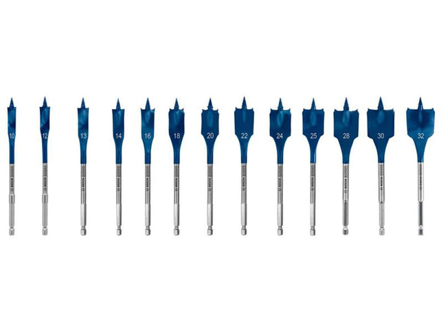 Bosch Powertool Accessories Expert Self Cut Speed Spade Drill Bit Set, 13 Piece