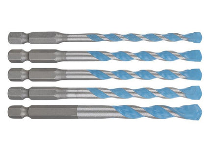 Bosch Powertool Accessories Expert Hex-9 Multi Construction Drill Bit Set, 5 Piece