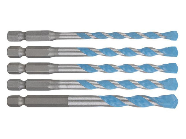 Bosch Powertool Accessories Expert Hex-9 Multi Construction Drill Bit Set, 5 Piece