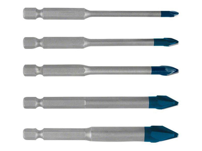 Bosch Powertool Accessories Expert Hex-9 Hard Ceramic Drill Bit Set 5 Piece