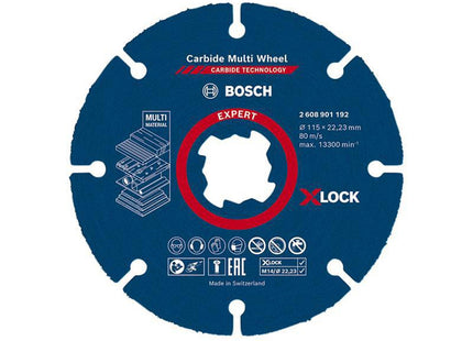 Bosch Powertool Accessories Expert Carbide Multi Wheel Cutting Disc 115 X 22.23Mm