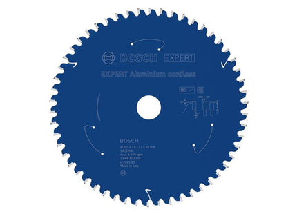 Bosch Powertool Accessories Expert Aluminium Cordless Circular Saw Blade 165 X 20Mm X 54T