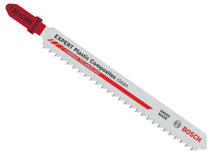 Bosch Powertool Accessories Expert Plastic Composites Clean T301chm Jigsaw Blade 117Mm Pack Of 3