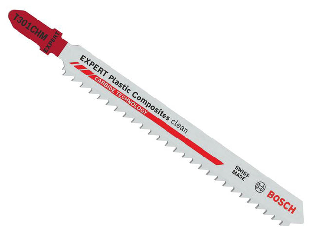 Bosch Powertool Accessories Expert Plastic Composites Clean T301chm Jigsaw Blade 117Mm Pack Of 3