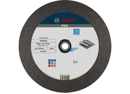 Bosch Powertool Accessories Pro Metal Bonded Cutting Disc 305 X 20Mm