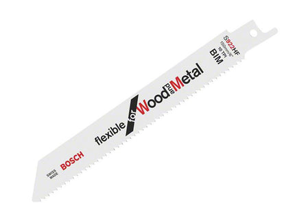 Bosch Powertool Accessories S 922 Hf Flexible For Wood & Metal Blade 150Mm 10 Tpi (Pack 5)