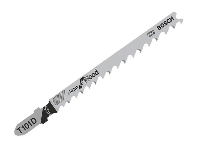 Bosch Powertool Accessories T 101 D Clean For Wood Jigsaw Blade 100Mm Pack Of 5