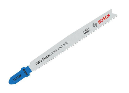 Bosch Powertool Accessories Pro Metal Thick And Thin T123xf Jigsaw Blade 100Mm Pack Of 5