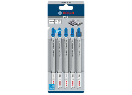 Bosch Powertool Accessories Pro Metal Pipes And Profiles T321af Jigsaw Blade 132Mm Pack Of 5