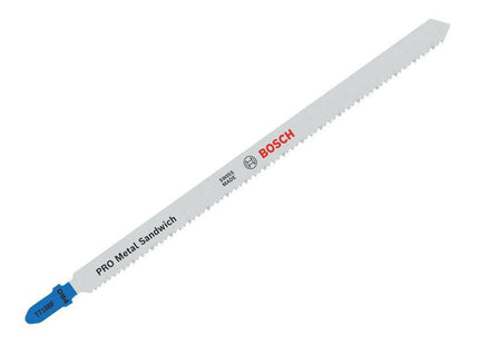 Bosch Powertool Accessories Pro Metal Sandwich T718bf Jigsaw Blade 180Mm Pack Of 5