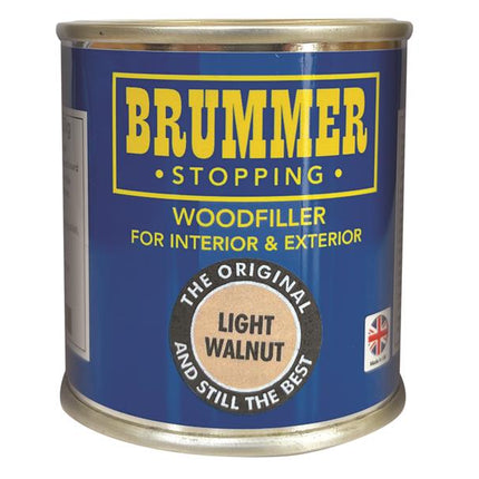 Brummer Wood Filler Light Walnut 250g