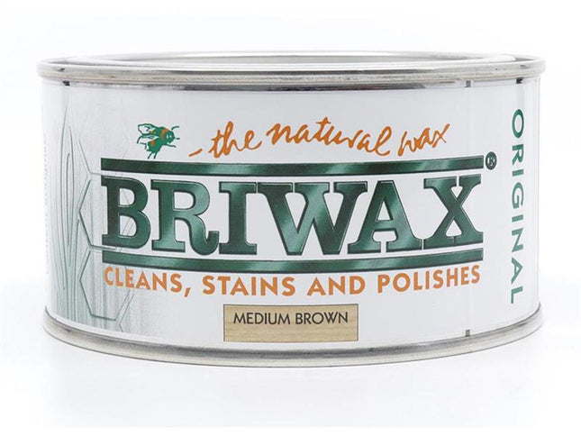 Briwax Wax Polish Medium Brown 200G