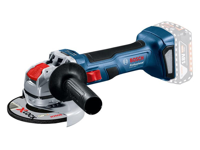 Bosch GWX 18V-7 Professional X-LOCK Angle Grinder 115mm 18V Bare Unit