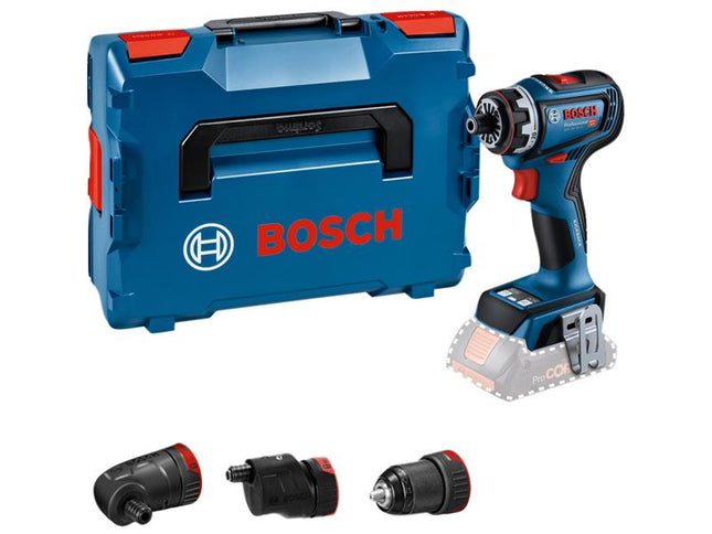 Bosch GSR 18V-90 FC Pro FlexiClick Drill Driver + 3 Attachments in Case 18V Bare Unit