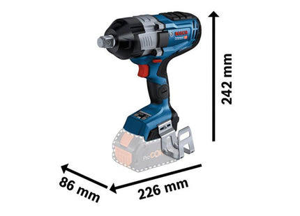 Bosch Gds 18V-1600 Hc Biturbo Impact Wrench 18V 2 X 8.0Ah Procore18v Li-Ion