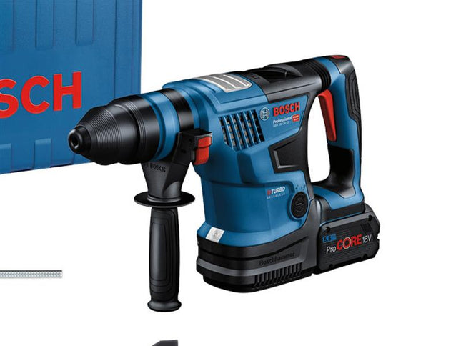 Bosch GBH 18V-34 CF Pro BITURBO SDS-Plus Rotary Hammer 18V 2 x 5.5Ah ProCORE18V Li-ion