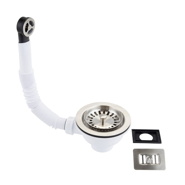 McAlpine 1�.5" Universal Basket Strainer Waste and O/flow Matt Black