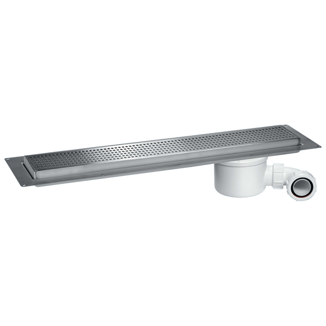McAlpine 1200mm Shower Channel Drain - Square Grid Pattern