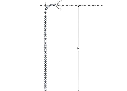 McAlpine CP 18" Chain & 2 Triangles CH4-18