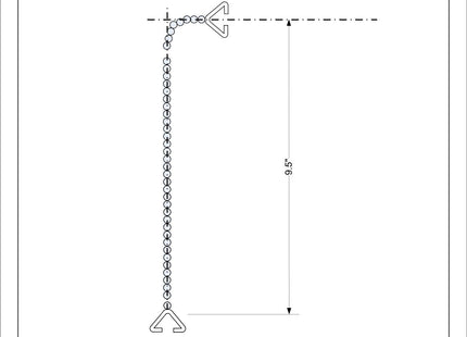 McAlpine CP 10" Chain & 2 Triangles CH5