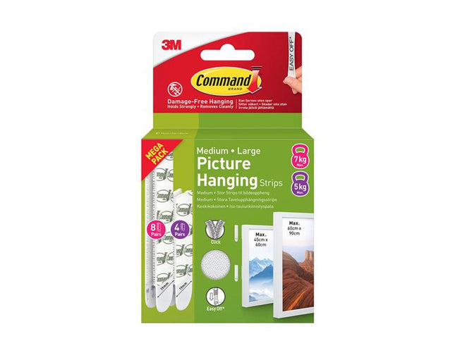Command Picture Hanging Strips Medium And Large, Value Pack