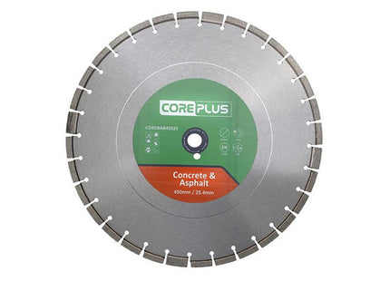 Coreplus Concrete & Asphalt Diamond Blade 450 X 25Mm
