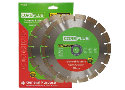 Coreplus Top Twelve Diamond Blade Twin Pack 230Mm