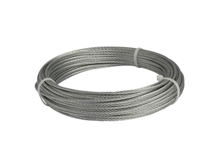 Chain Products Bright Zinc Plated Wire Rope (Reel) 100m 5mm Steel Zinc Plated - 9TQROPE/160