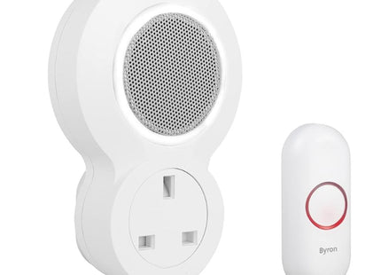 Byron Wireless Doorbell Set - Plug Through Chime - DBY-23513UK