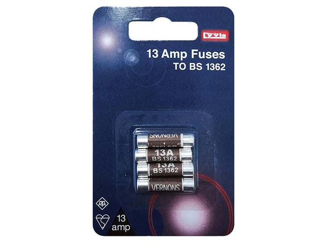 Dencon 13A Fuse (Pack of 4)