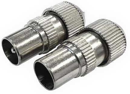 Dencon Coax Plugs X 2 7073/2Nb