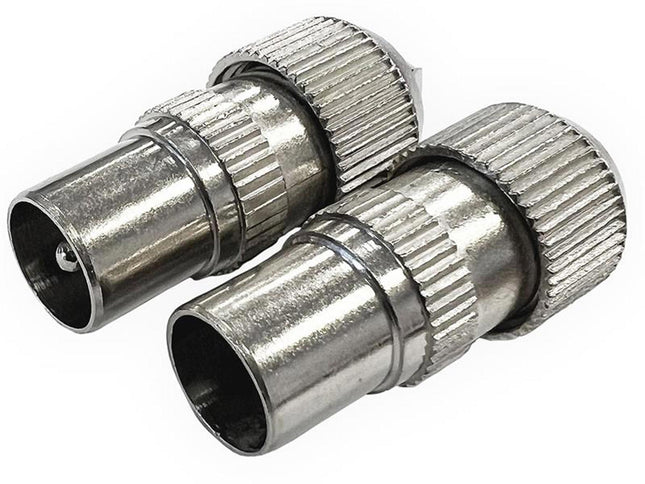 Dencon Coax Plugs X 2 7073/2Nb