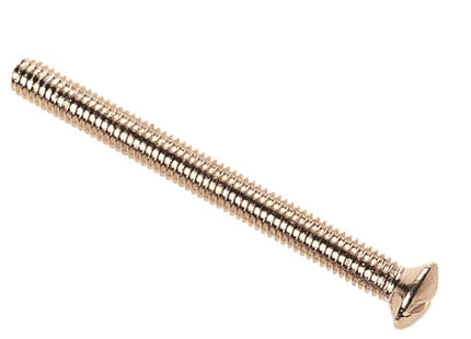 Dencon Nickle Plated Switch/Socket Plate Screws 3.5 x 38mm (Pack of 10)