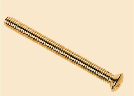 Dencon Brass Switch/Socket Plate Screws 3.5 x 38mm (Pack of 10)