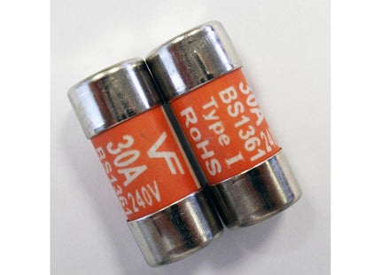 Dencon Bs1361 Fuses 30 Amp X 2 Cf30/2Nb