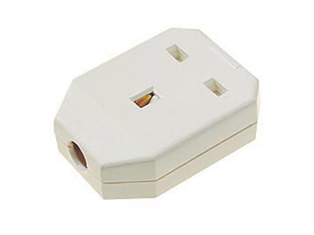 Dencon Nylon Extension Socket 1 Gang 13 Amp White 9419Nb
