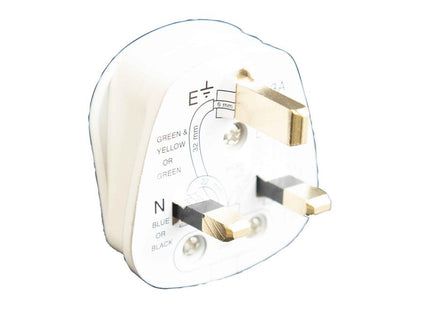 Dencon 3 Pin Fused Plug 13A White